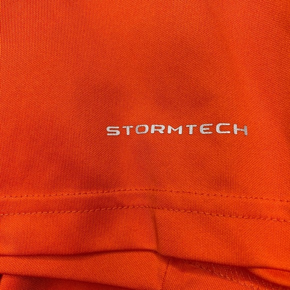 Stormtech Performance 2XL Orange REESE Chocolate Embroidered Polo Golf Shirt - Picture 7 of 9